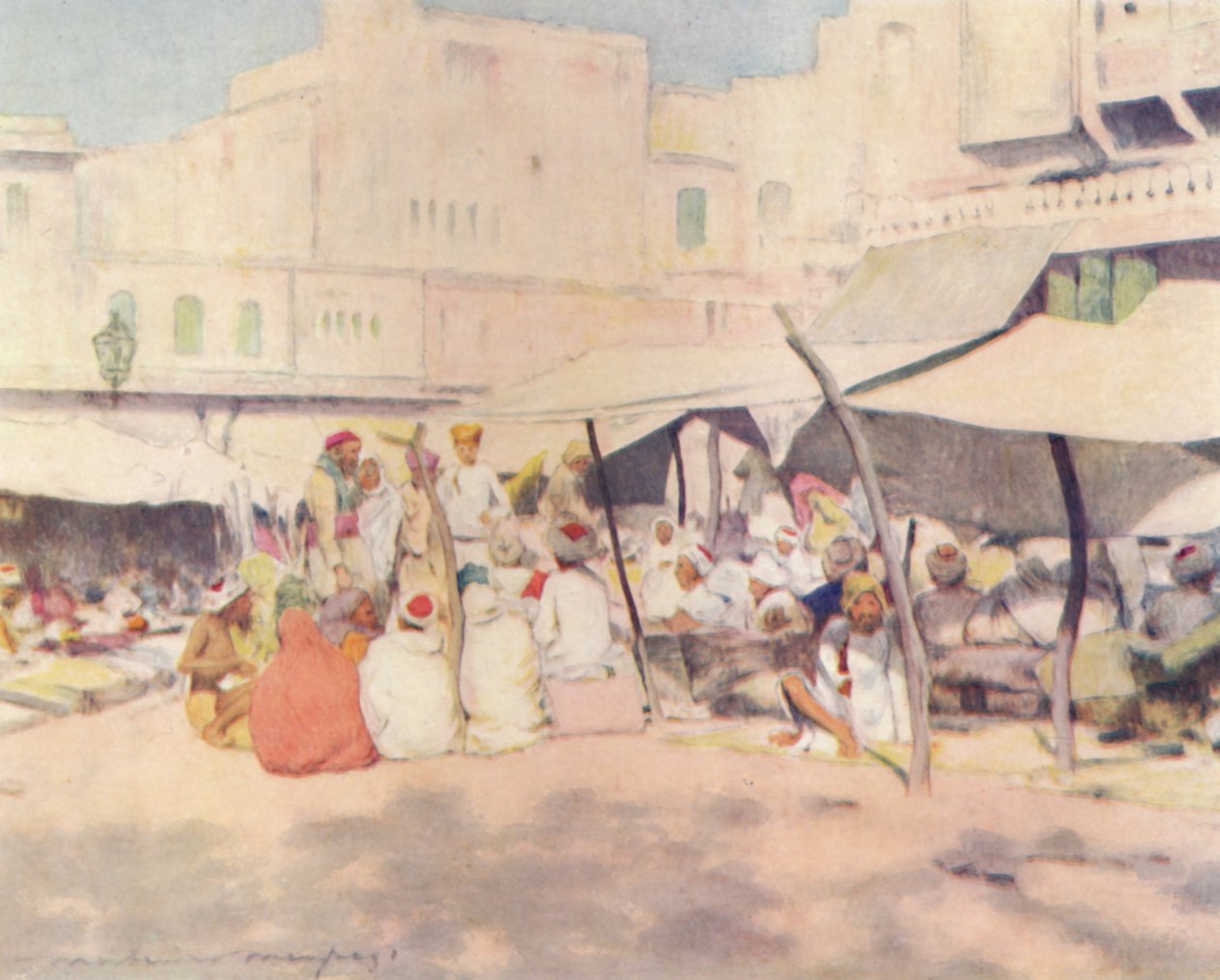 Pazar Yerinde, Jeypore, 1905 by Mortimer Ludington Menpes
