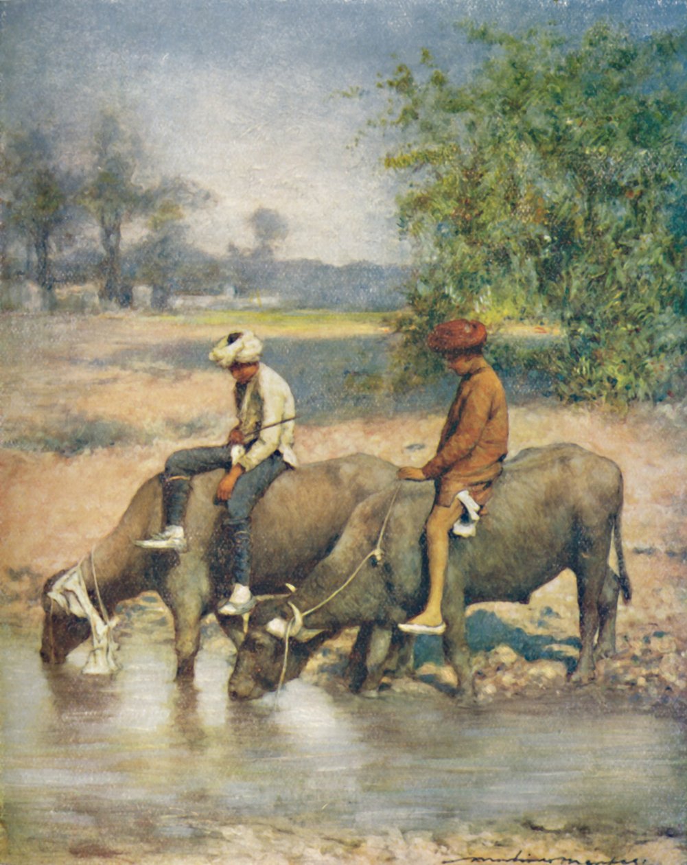 Boş Zaman, 1905 by Mortimer Ludington Menpes