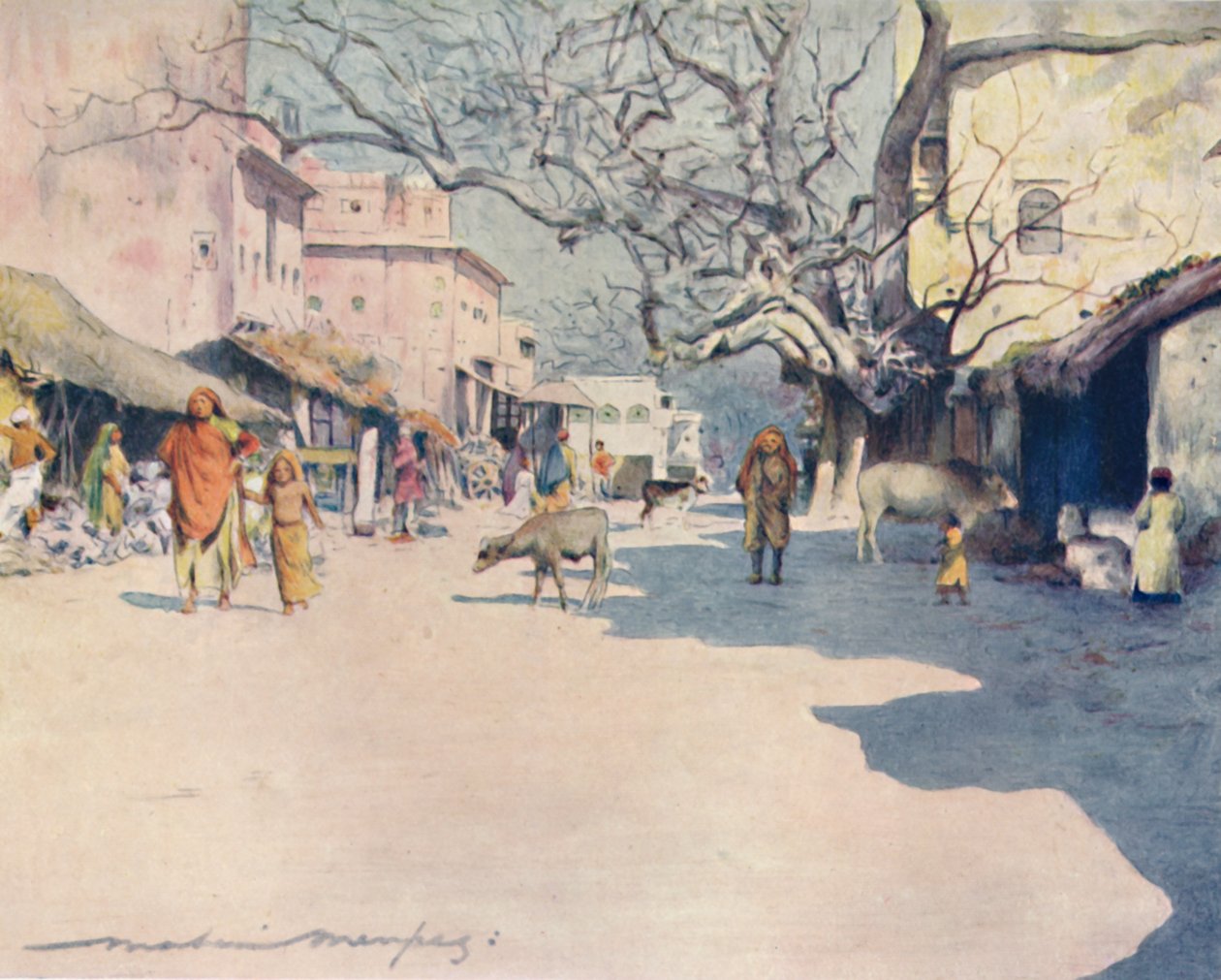 Gün ortası, Jeypore, 1905 by Mortimer Ludington Menpes