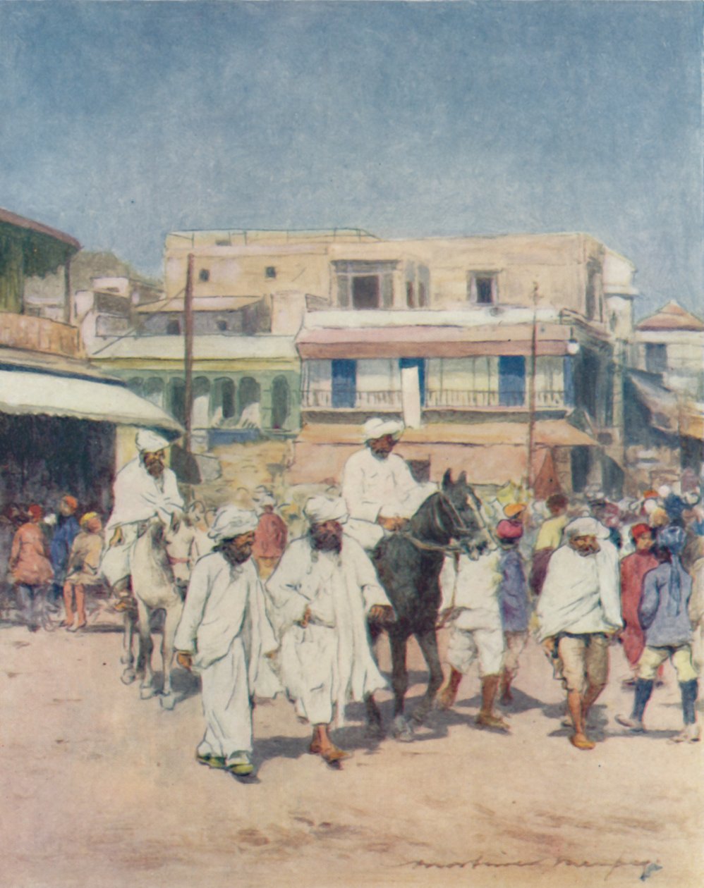 Delhi'deki Yerli Şefler, 1905 by Mortimer Ludington Menpes