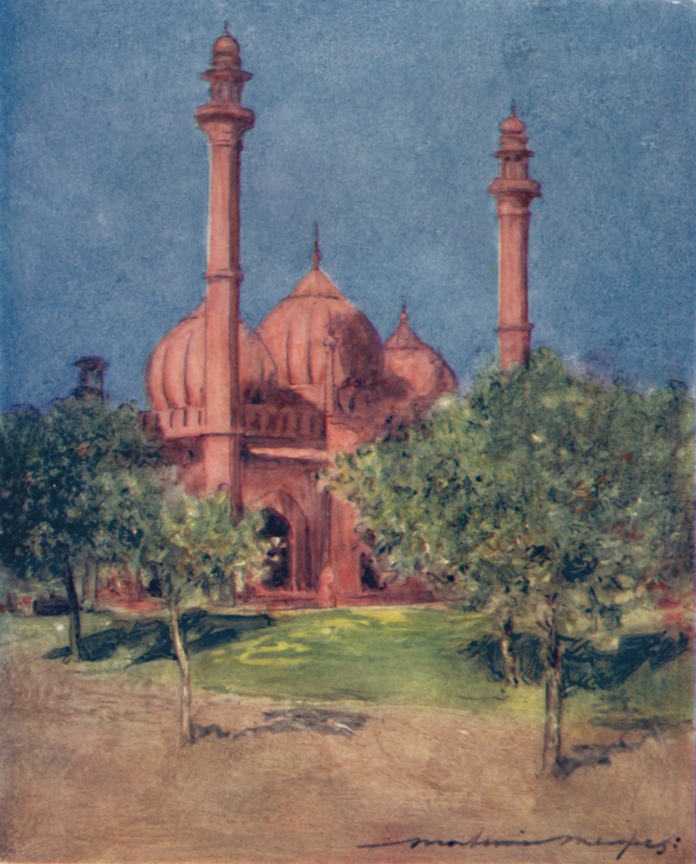 Naul Masa Camii, 1905 by Mortimer Ludington Menpes