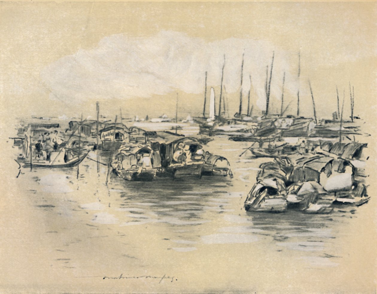 Sarı Nehirde, 1903 by Mortimer Ludington Menpes
