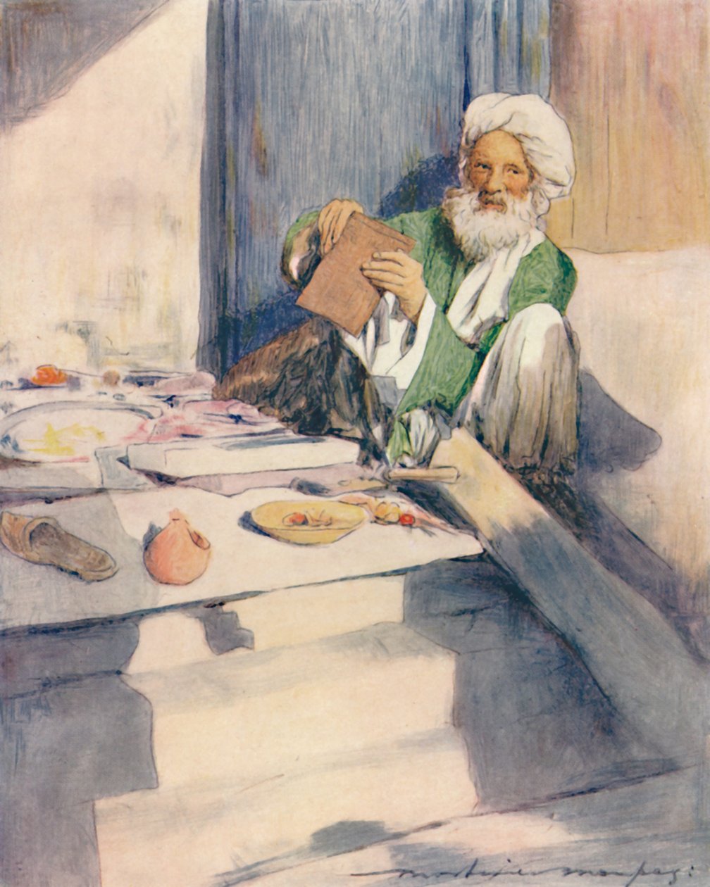 Kitap Kurdu, 1905 by Mortimer Ludington Menpes