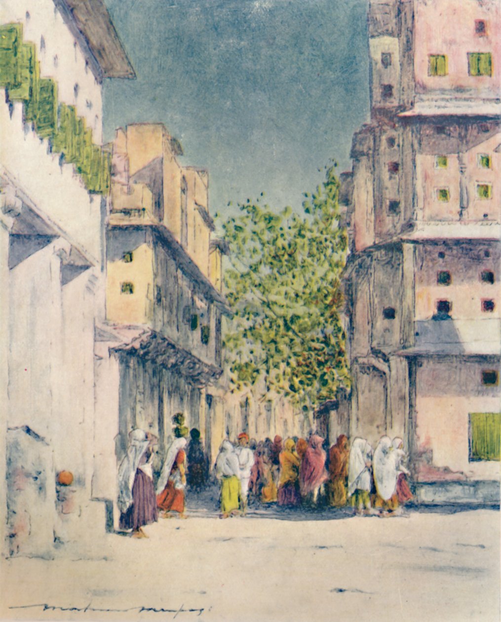 Delhi Sokaklarında, 1905 by Mortimer Ludington Menpes