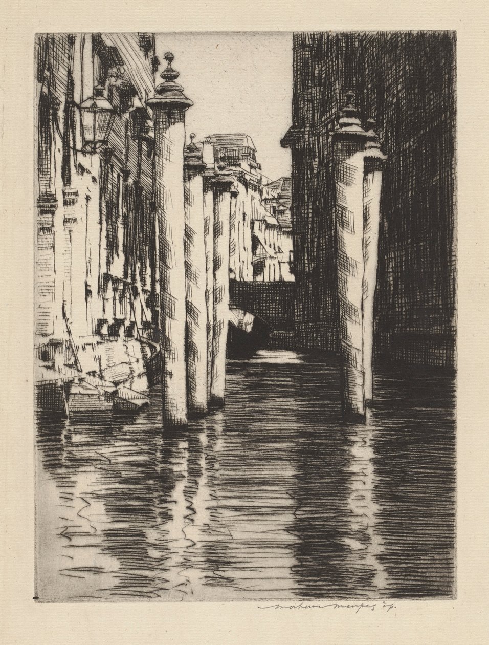 Dar Bir Kanal, Venedik by Mortimer Menpes