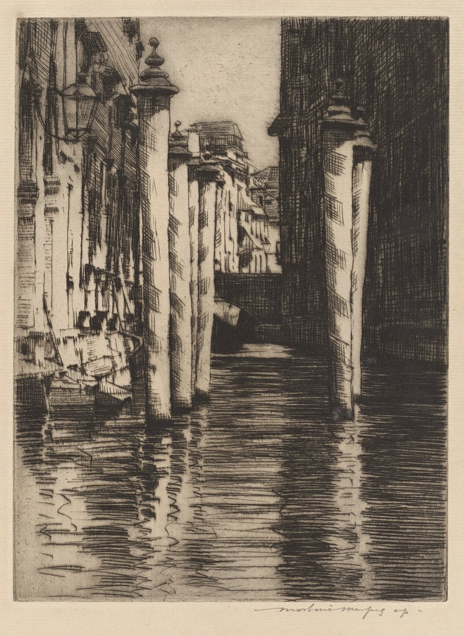 Dar Bir Kanal, Venedik by Mortimer Menpes