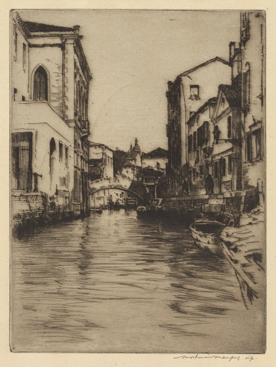 Luciano Köprüsü, Büyük Kanal by Mortimer Menpes