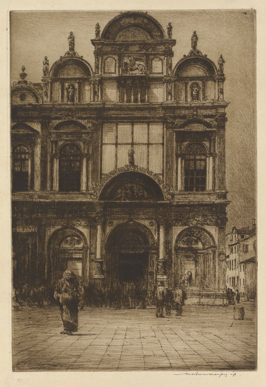 Scuola di San Marco cephesi, Venedik by Mortimer Menpes