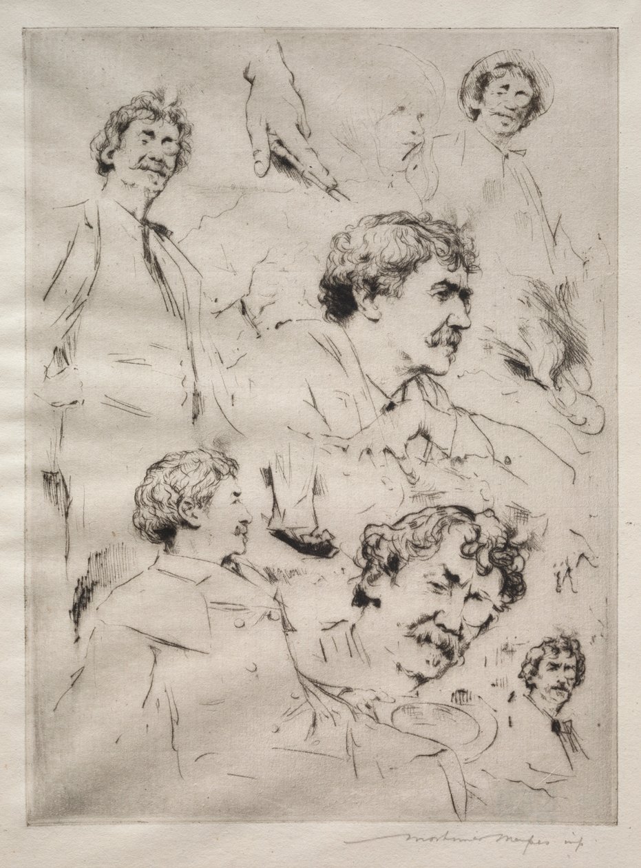 James MacNeill Whistler. by Mortimer Menpes