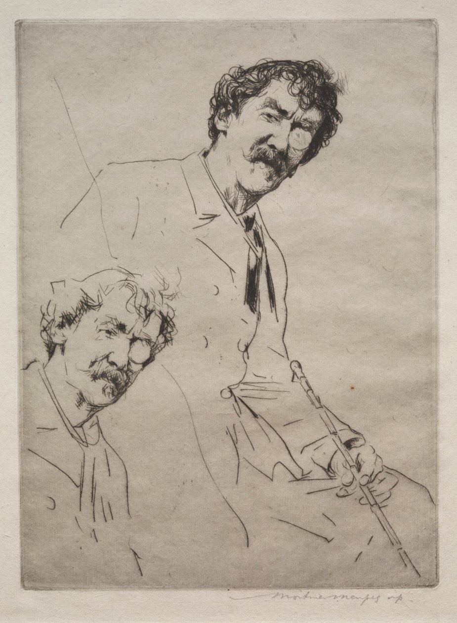 James MacNeill Whistler. by Mortimer Menpes