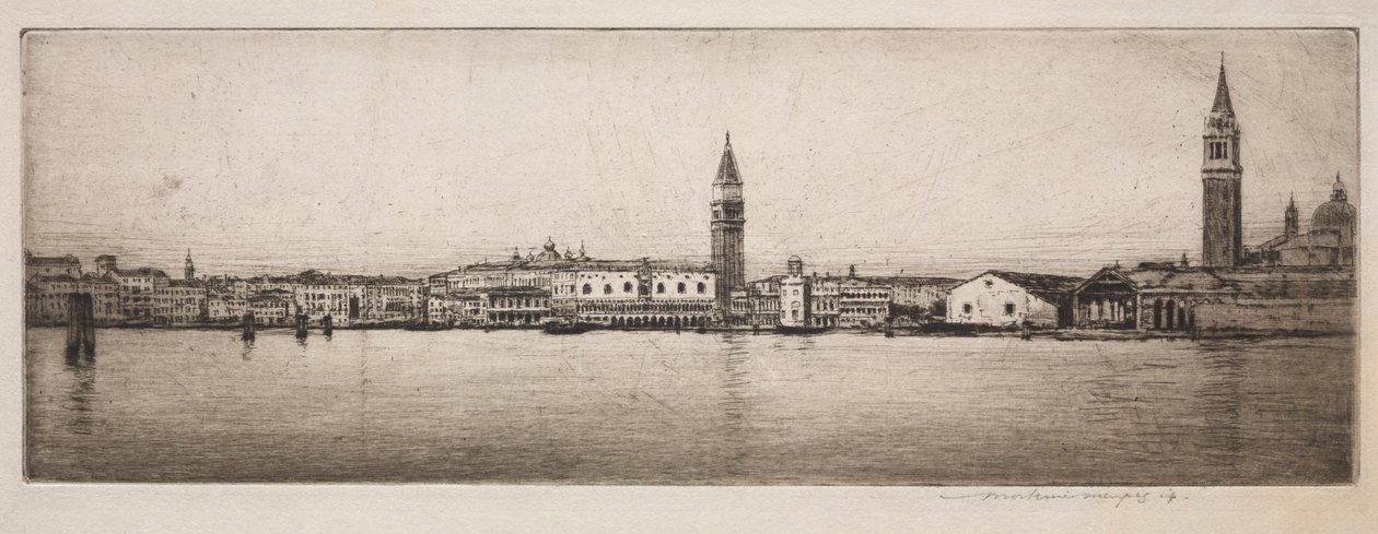 San Marco Havzası, Venedik, 1910. by Mortimer Menpes