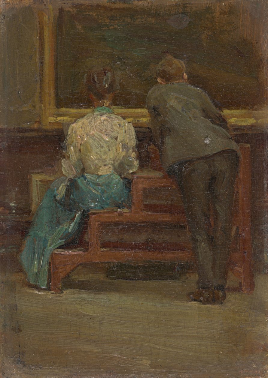 Charles Sheeler ve Nina Allender, c. 1906. by Morton Livingston Schamberg