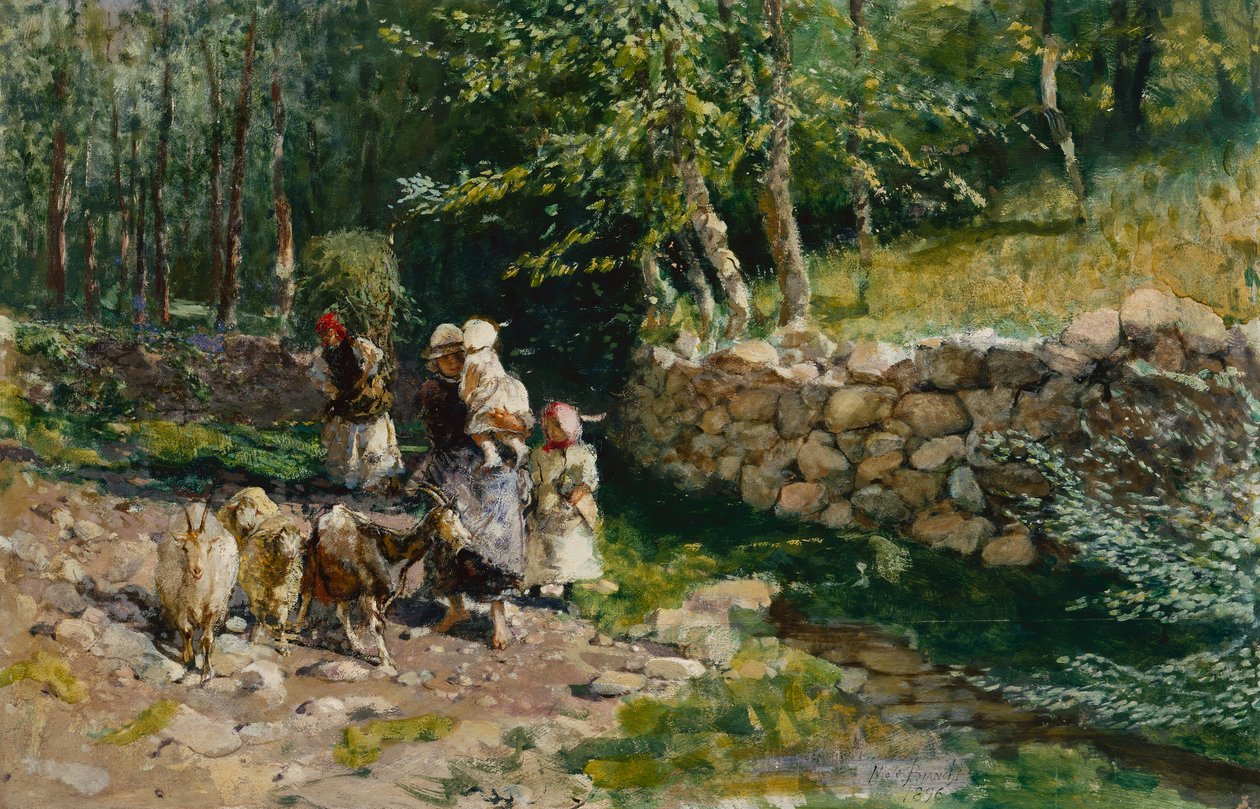 Pazardan Dönüş by Mose Bianchi