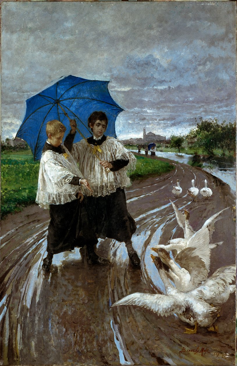 Festivalden dönüş by Mose Bianchi