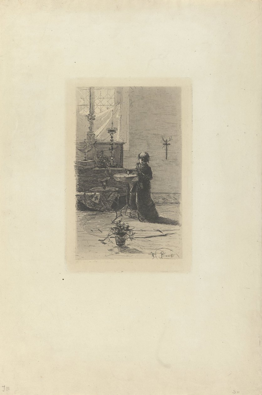 diz çökmüş koro çocuğu by Mosè di Giosuè Bianchi
