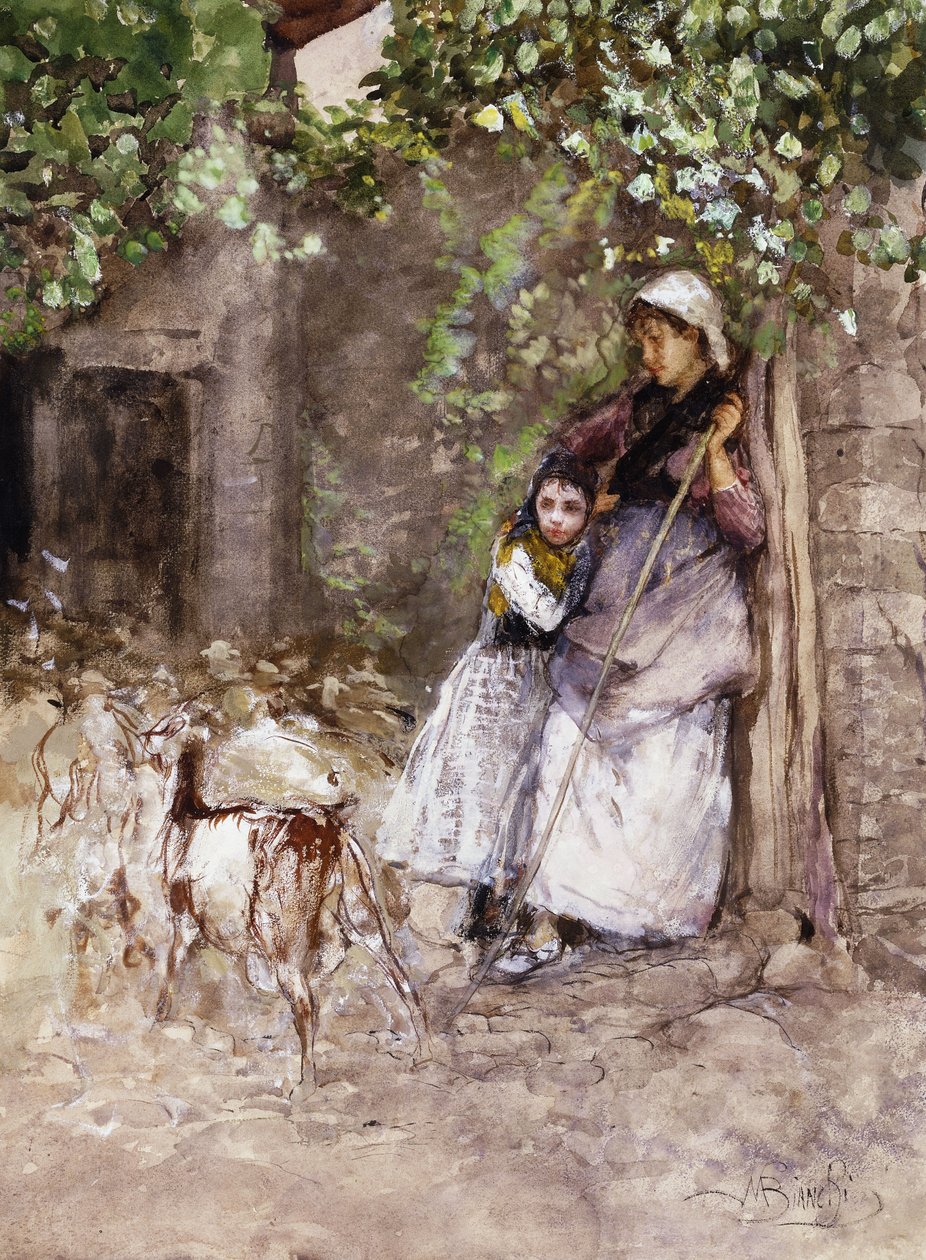 Çiftlik Kapısında, by Mose Bianchi