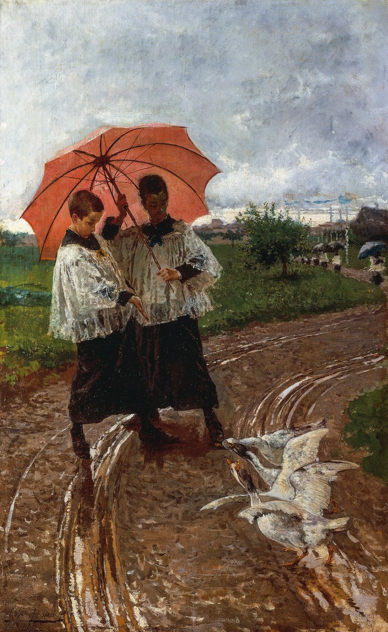 Festivalden dönüş by Mose Bianchi