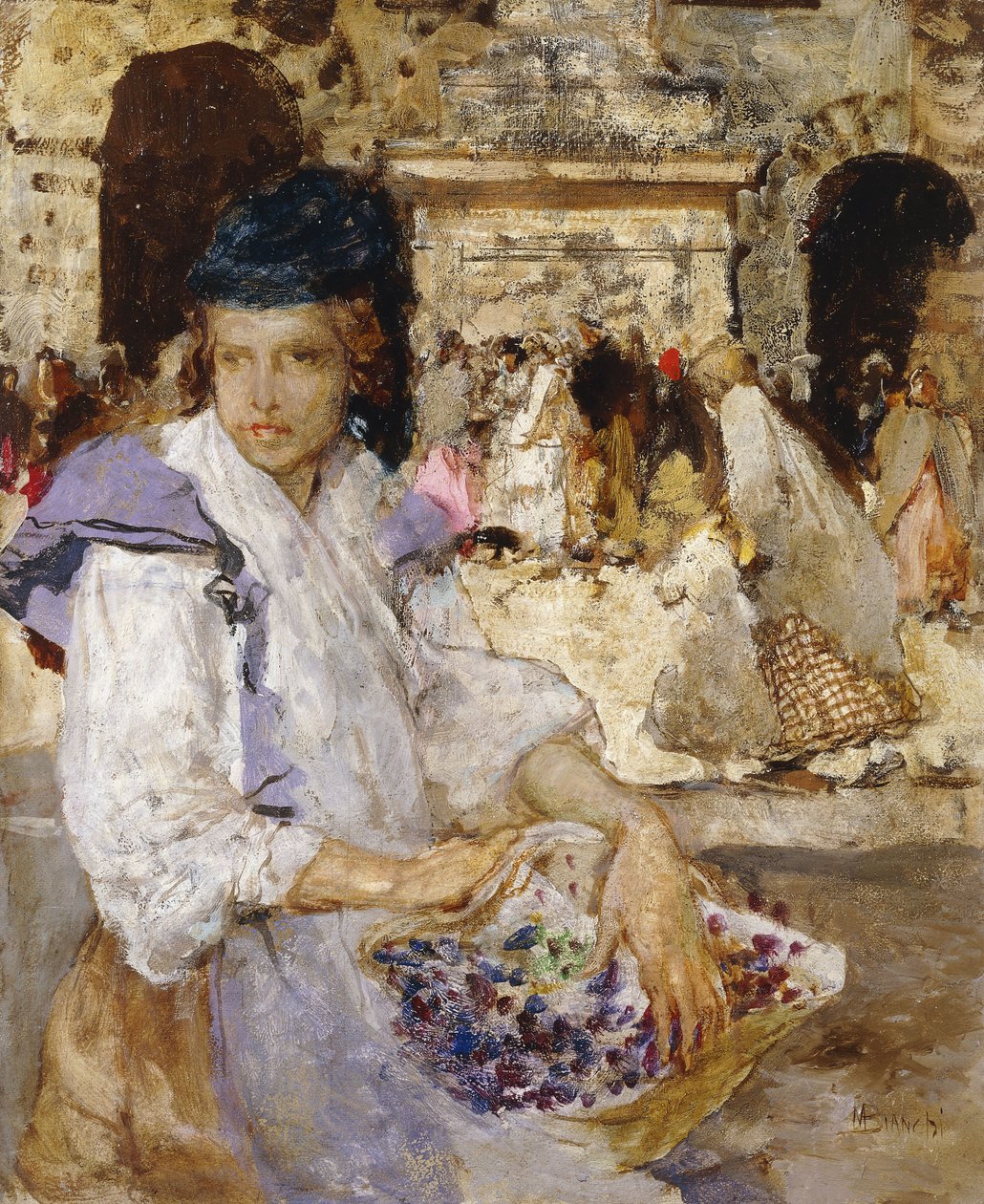 çiçekçi, by Mose Bianchi