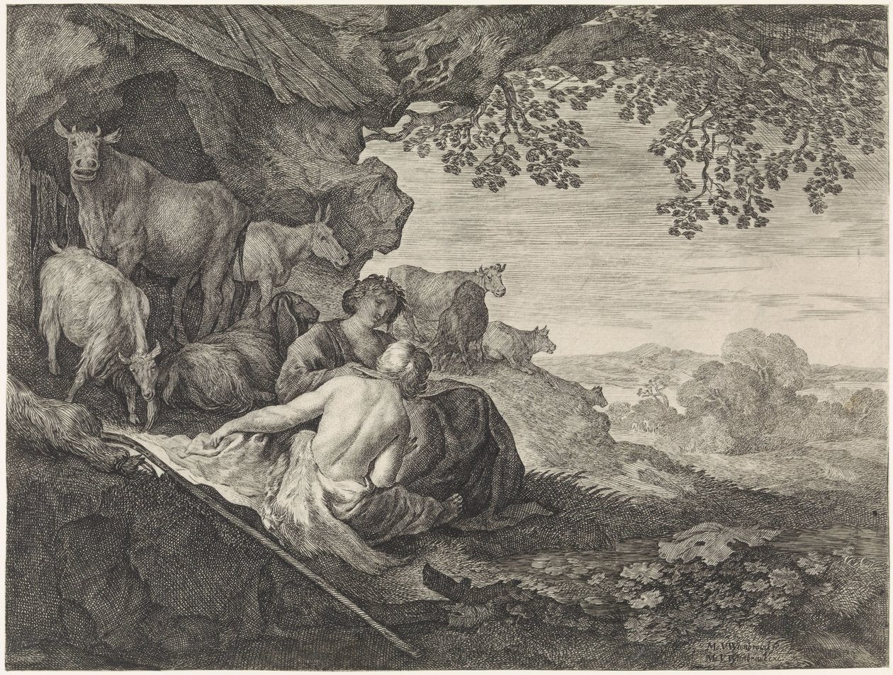 Çoban ve Çoban by Moyses van Wtenbrouck