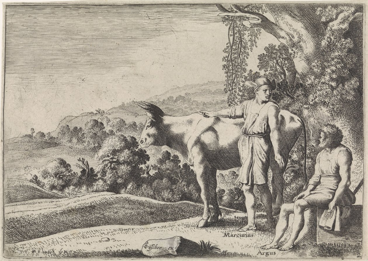 Argus ile görüşmede Merkür by Moyses van Wtenbrouck