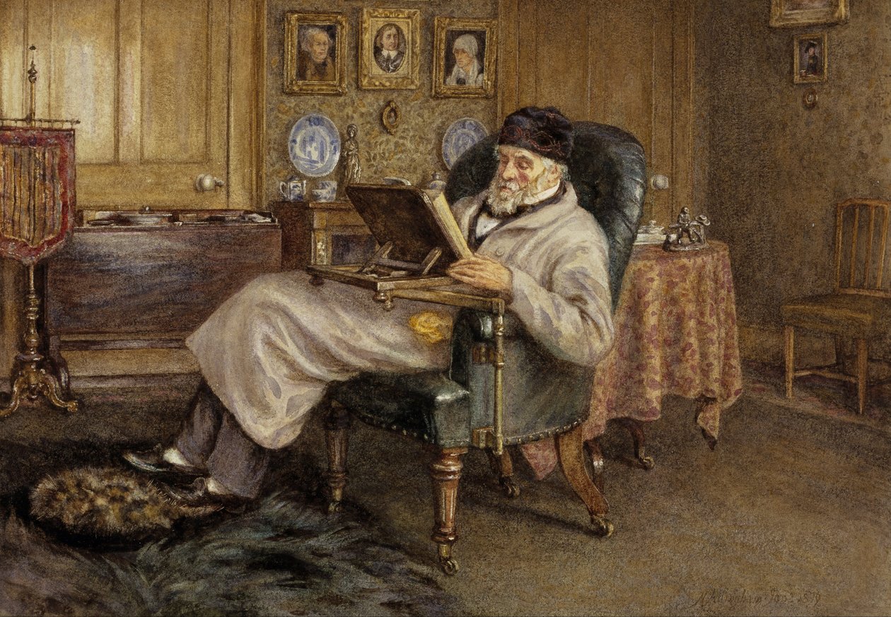 Thomas Carlyle, 1795 - 1881. Tarihçi ve deneme yazarı by Helen Allingham