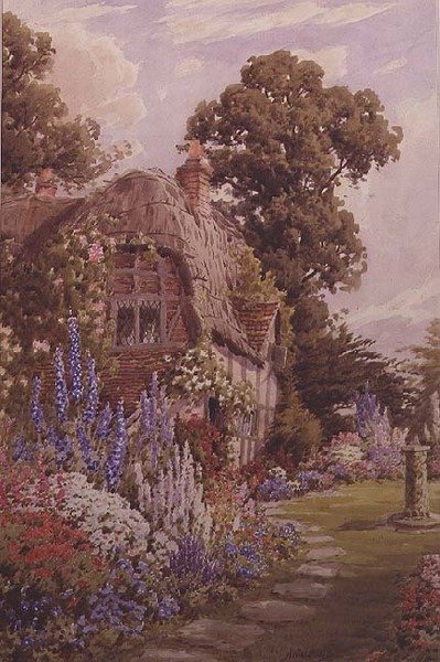 Bir Kır Evi Bahçesi by Mrs. Walford