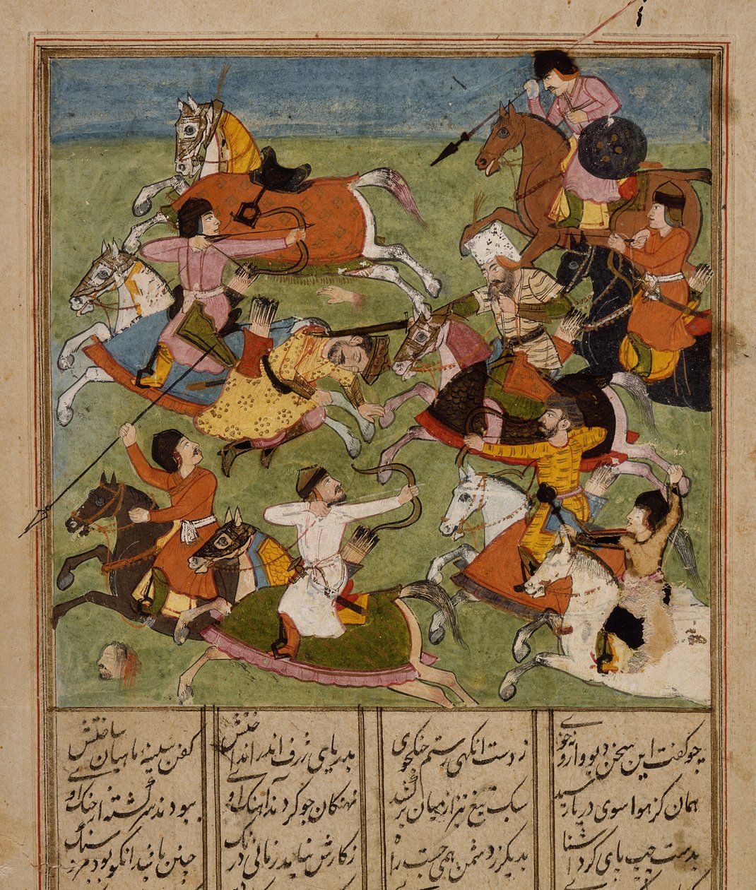 Savaş Sahnesi, c.1610-20 by Mughal School