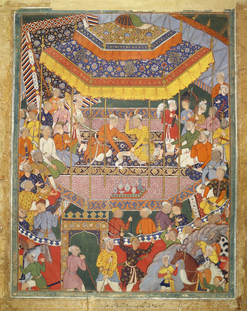 Alamshah, Kubad ile sohbet ediyor, Hamza Nama