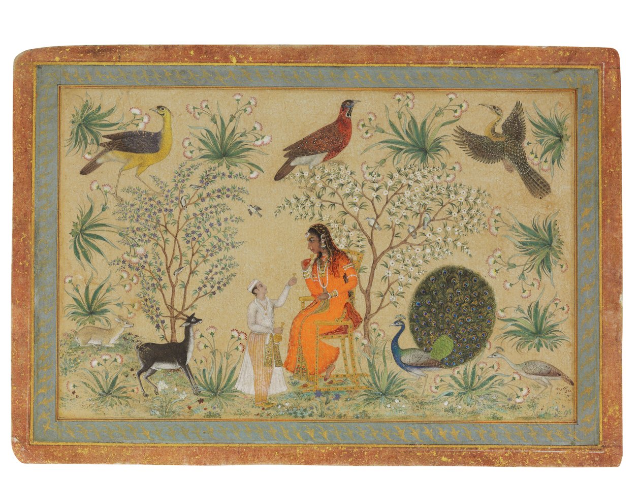 Bahçedeki asil kadın, c.1740 by Mughal School