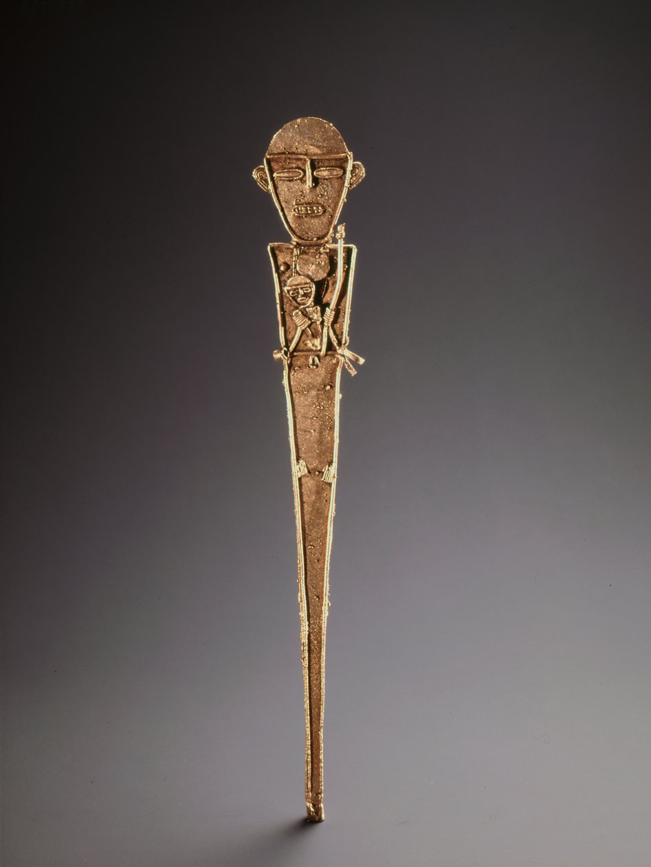 Kadın figürü, Kolombiya (altın) by Muiscan Culture Muiscan Culture