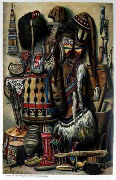 Kuzey Irklarının Aletleri, Gemileri ve Kostümleri, İnsanlığın Tarihinden Prof. Friedrich Ratzel, pub. 1904 yılında by Mutzel