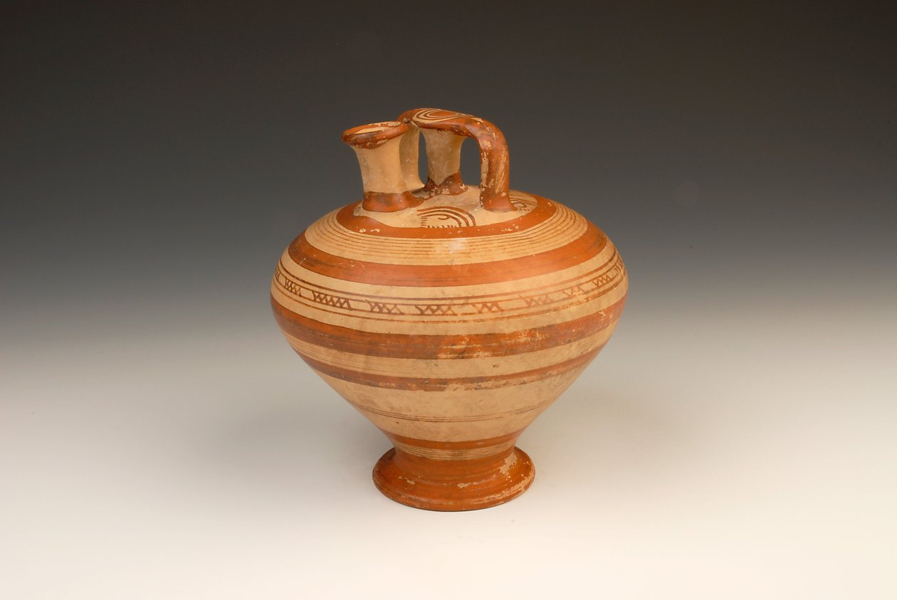 Pot Ewer, MÖ 1300-1200 (pişmiş toprak) by Mycenaean