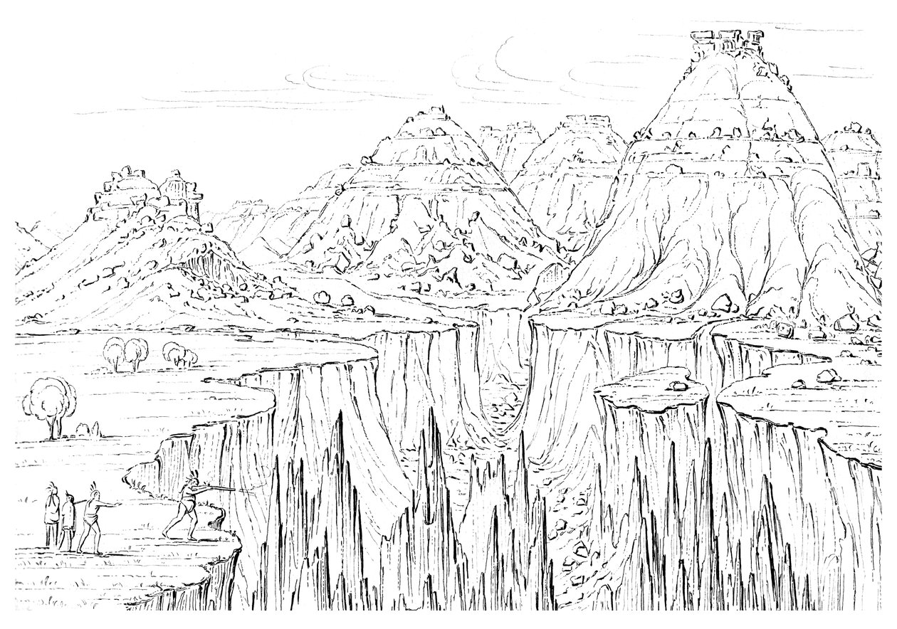 Kanyon, Kuzey Amerika, 1841. by Myers and Co
