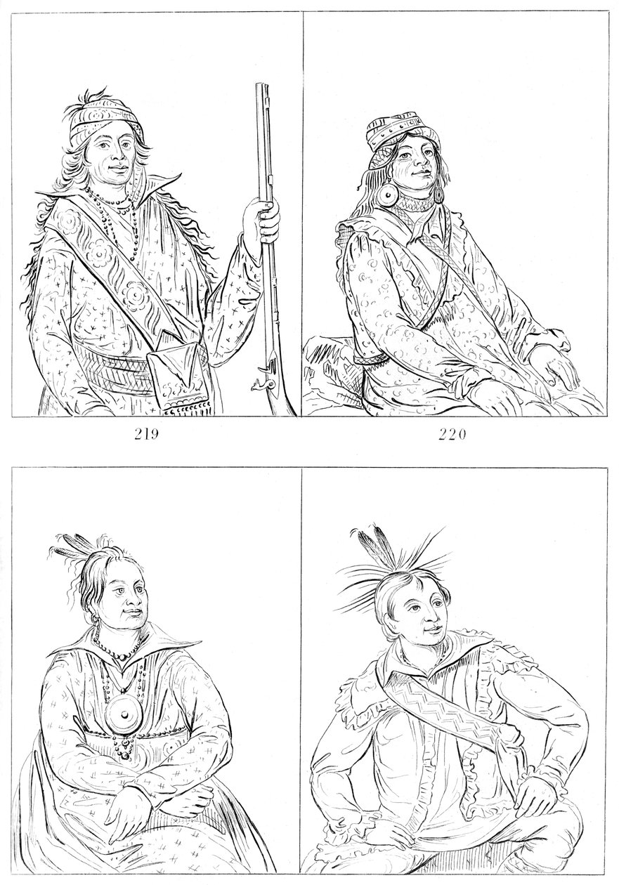 Dereler ve Choctaws, 1841. by Myers and Co