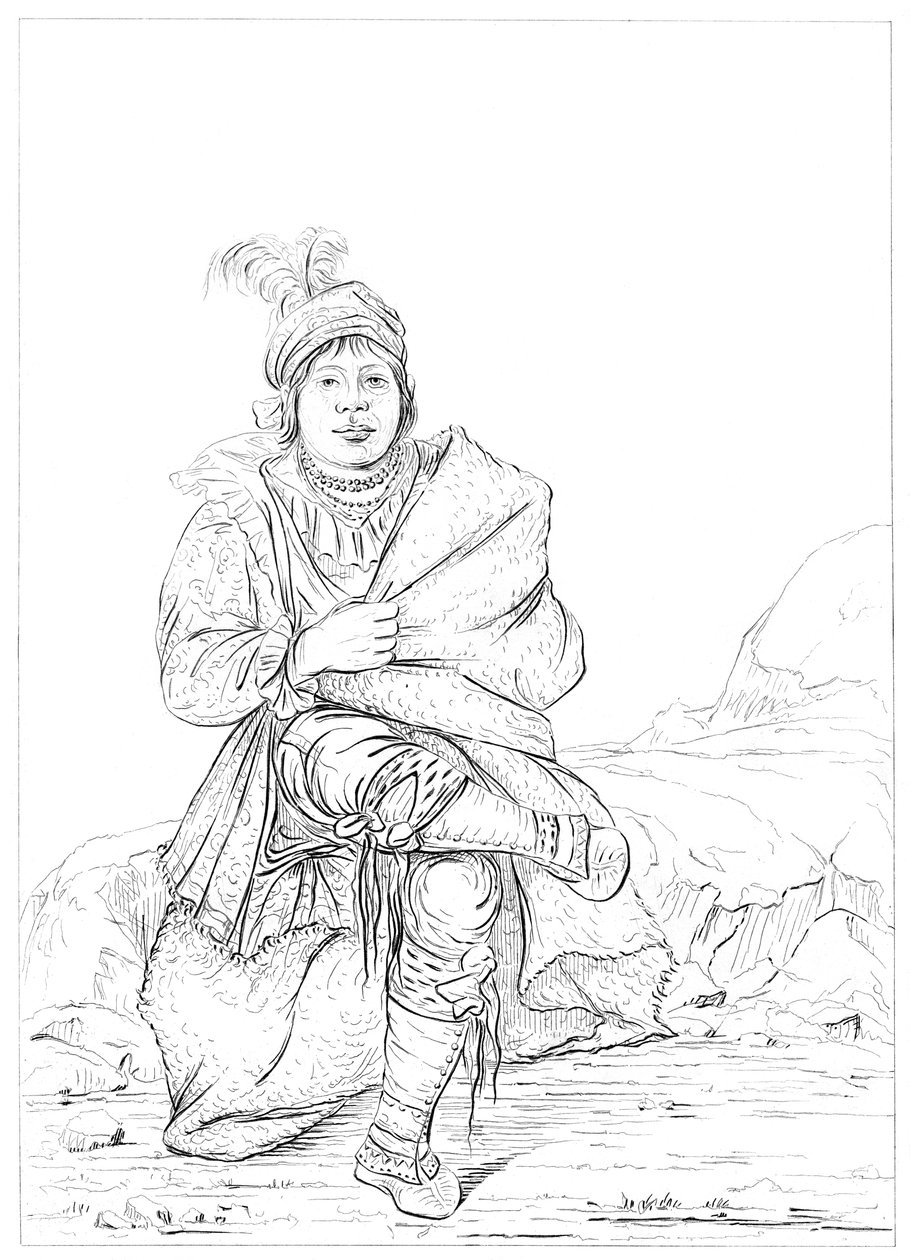 Kızılderili, Kuzey Batı Sınırı, 1841. by Myers and Co