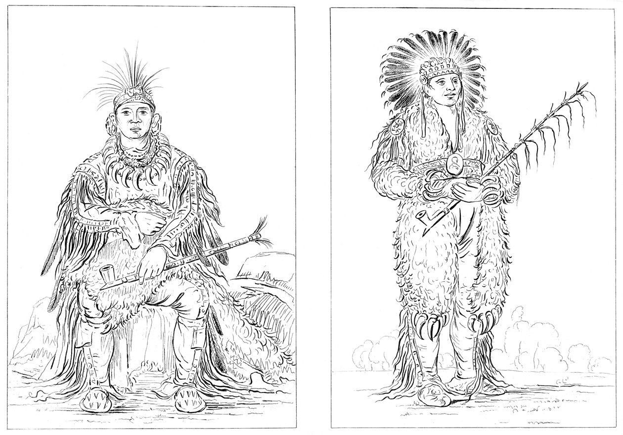 Otoes, Fort Leavenworth, Aşağı Missouri, 1841. by Myers and Co