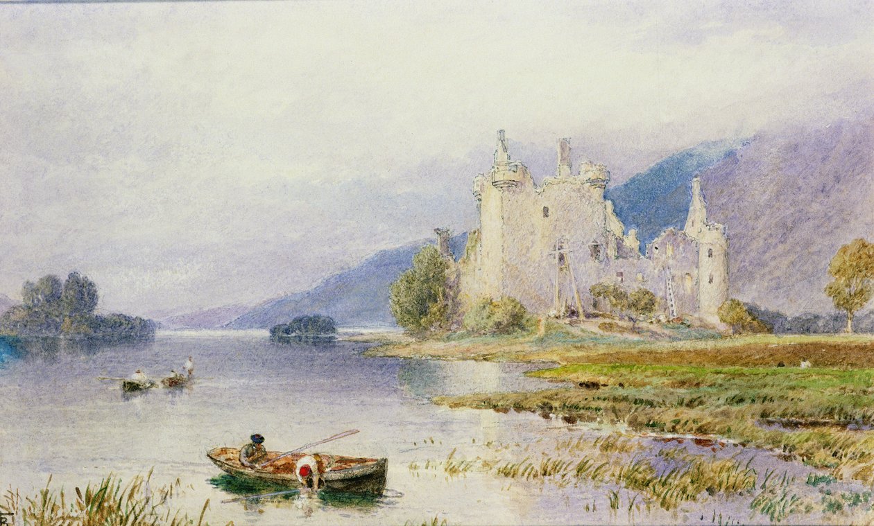 Kilchurn Kalesi by Myles Birket Foster