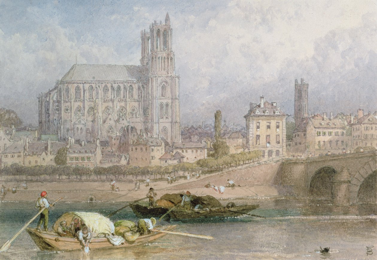 Nehirden Nantes Katedrali by Myles Birket Foster