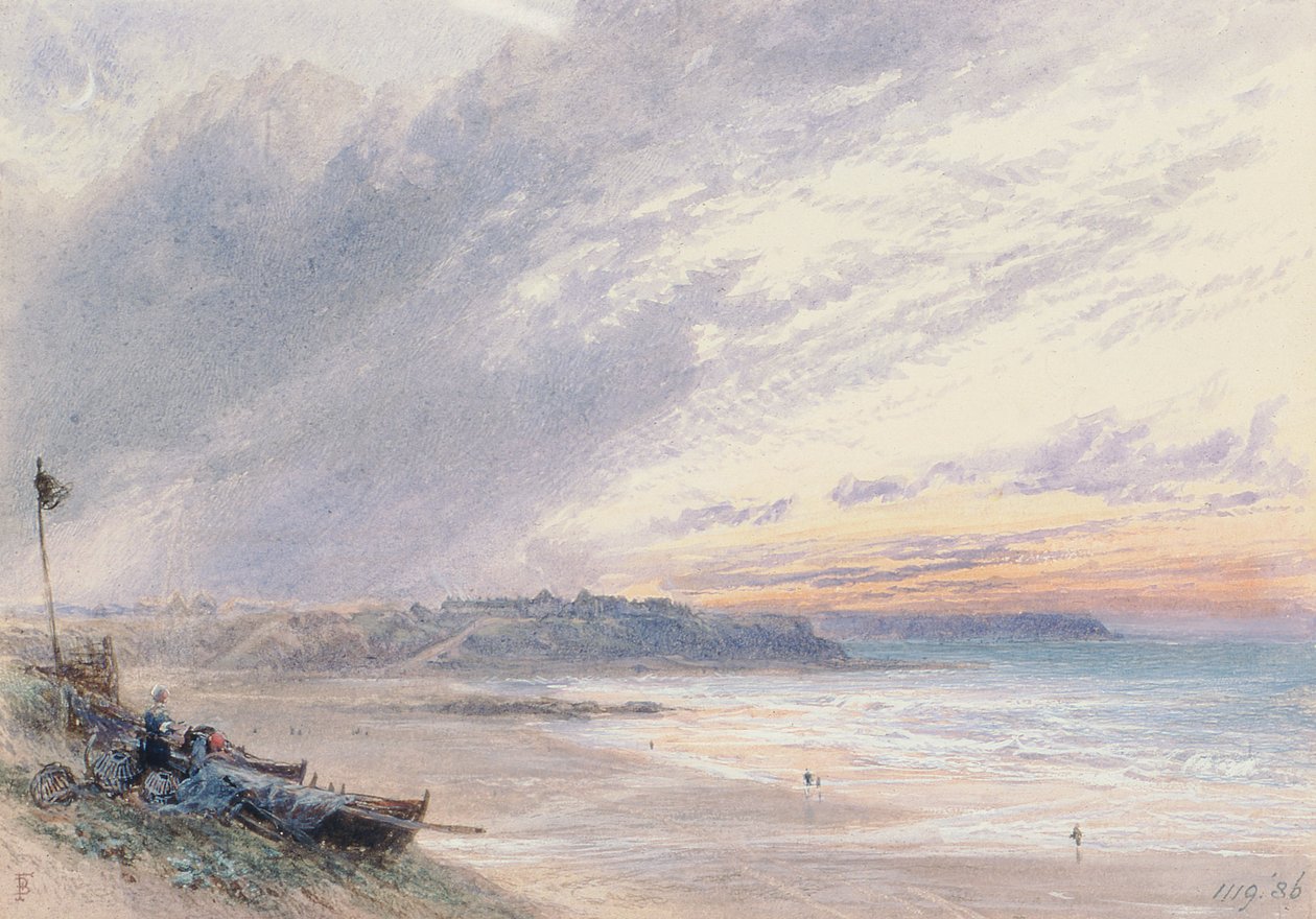 Gökyüzü, 19. yüzyıl (sulu boya) by Myles Birket Foster