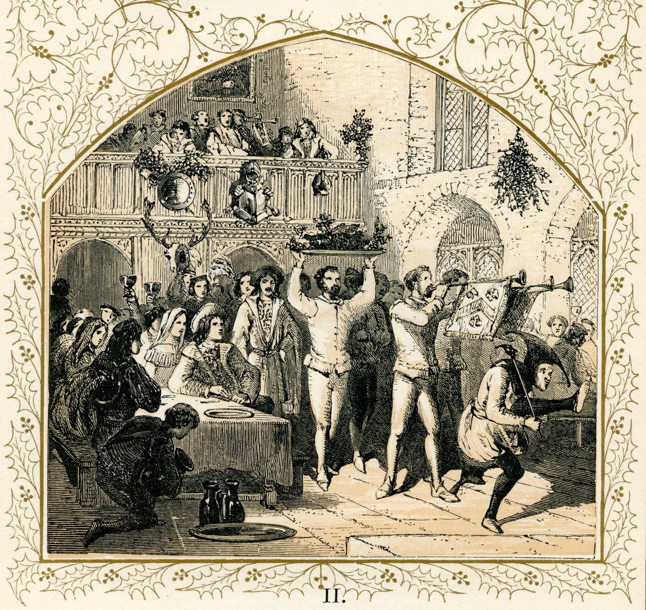 Domuzun kafasını sunmak by Myles Birket Foster
