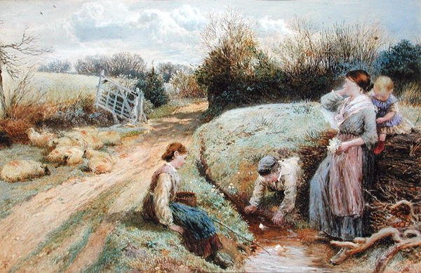 Derede Yelkenli Oyuncak Tekneler by Myles Birket Foster