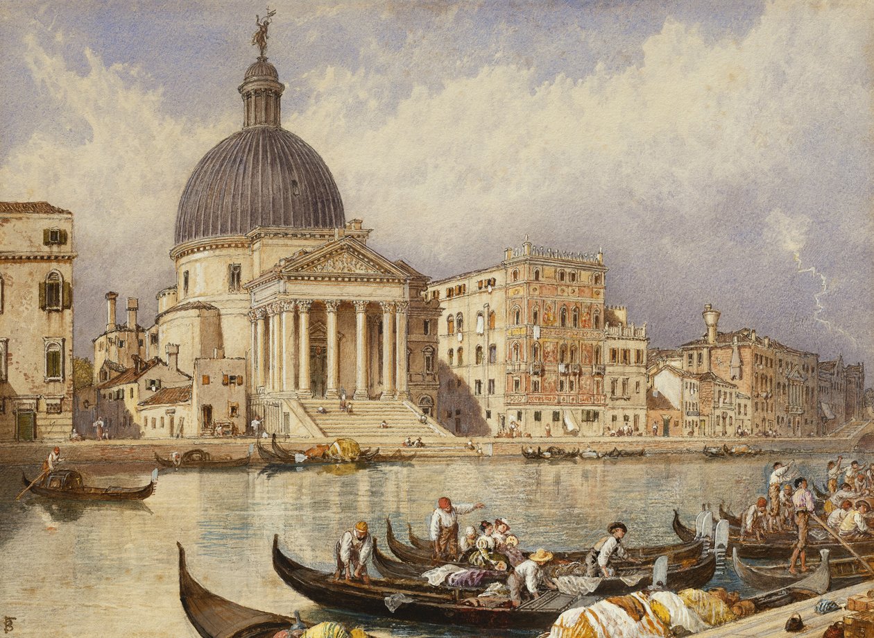 San Simone ve San Guida Kilisesi by Myles Birket Foster