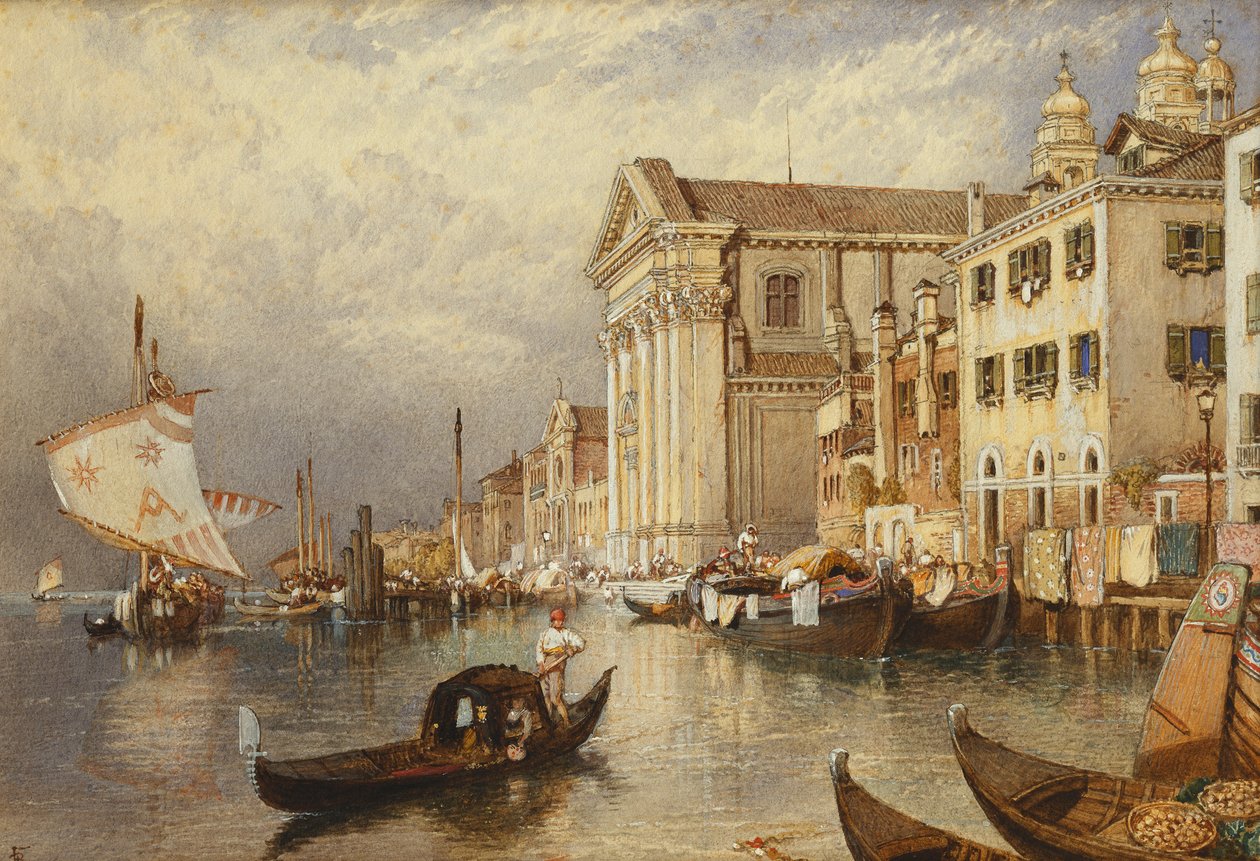 Santa Maria del Rosario Kilisesi veya Gesuati, Venedik, by Myles Birket Foster