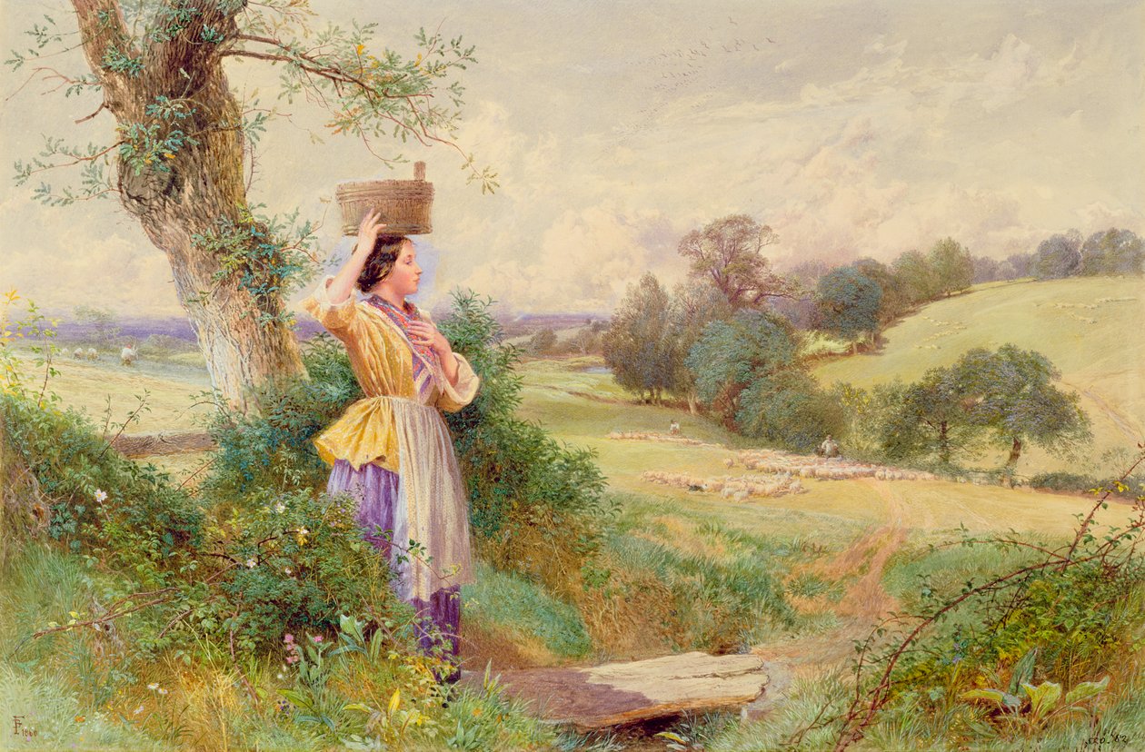 Sütçü Kız by Myles Birket Foster