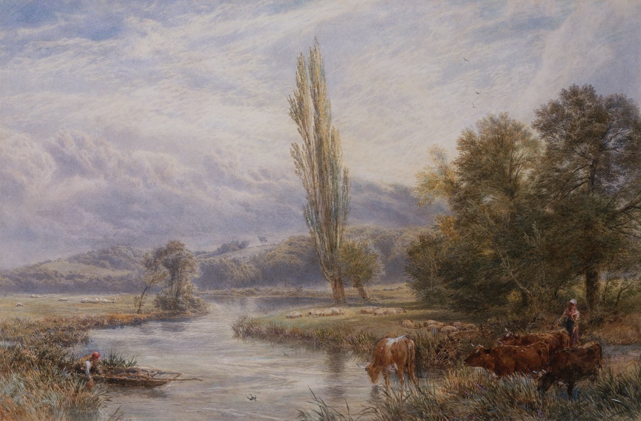 Sulama Yeri (suluboya) by Myles Birket Foster