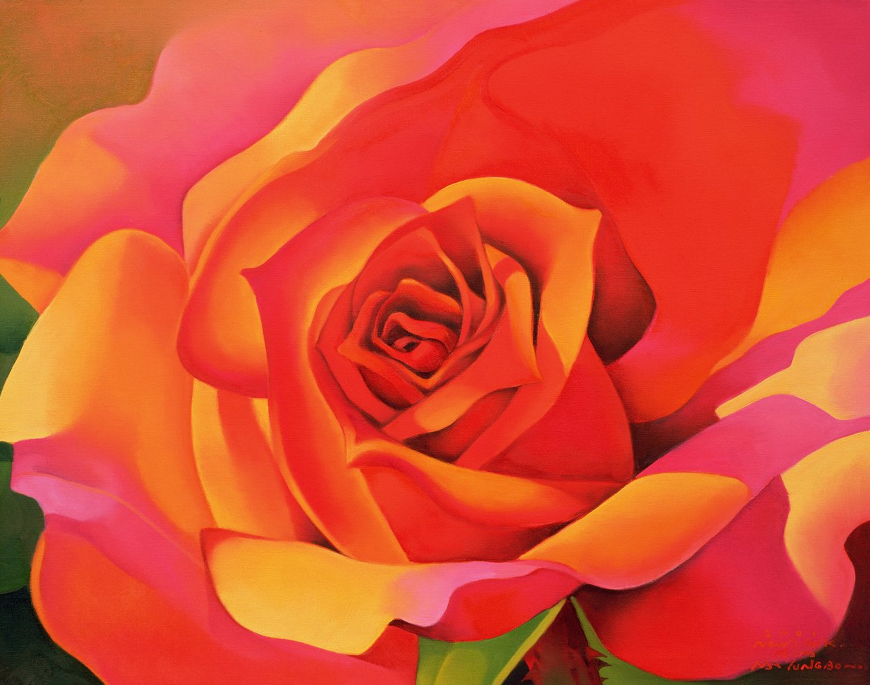 Bir Gül - Güneşe Dönüşüm, 2001 by Myung Bo Sim