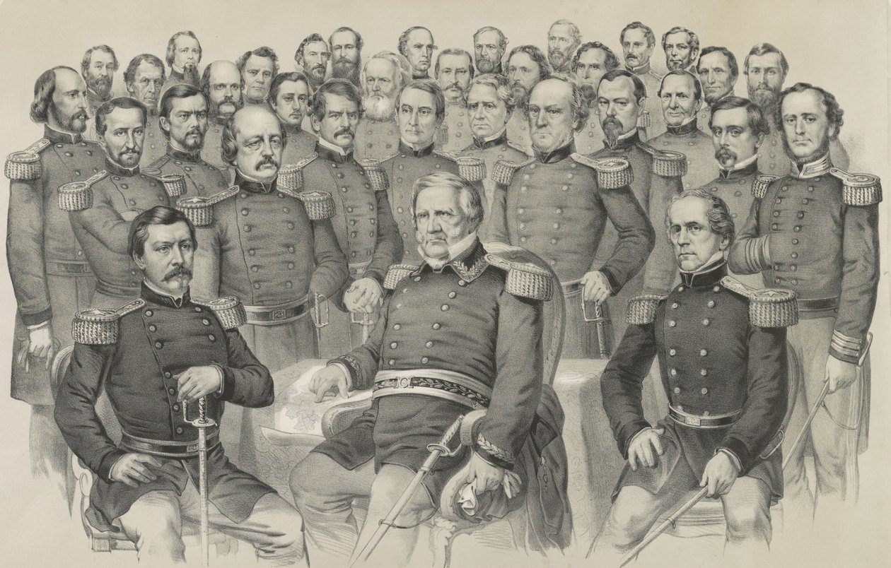 Birliğin şampiyonları, 1861 by Nathaniel Currier