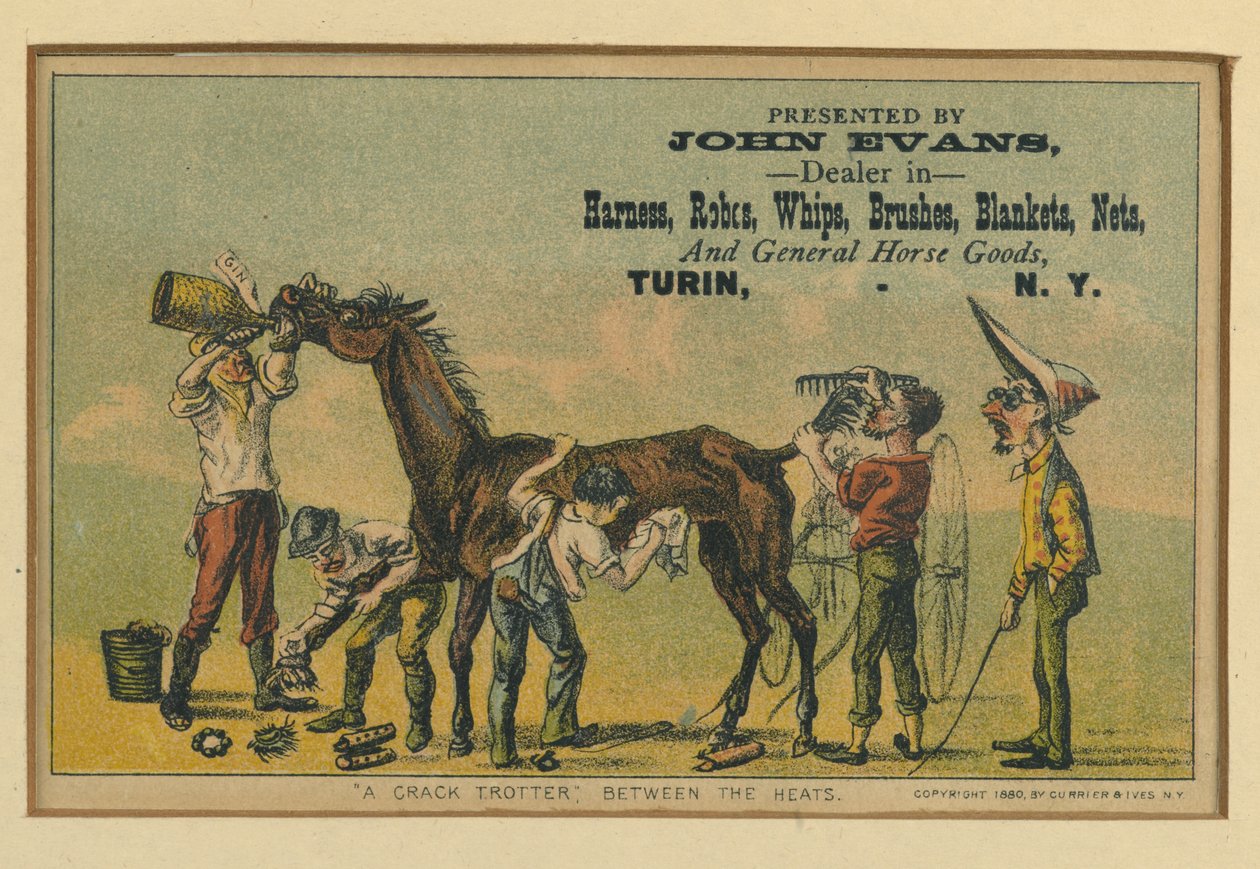 Isılar arasında bir çatlak paça, 1880 by N. and Ives, J.M. Currier