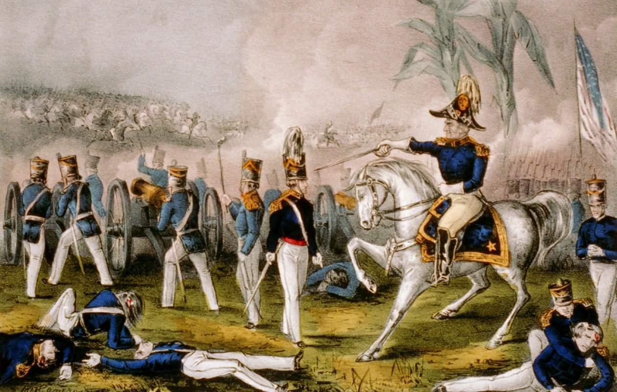 Biraz daha üzüm Kaptan Bragg, 1847 by N. and Ives, J.M. Currier
