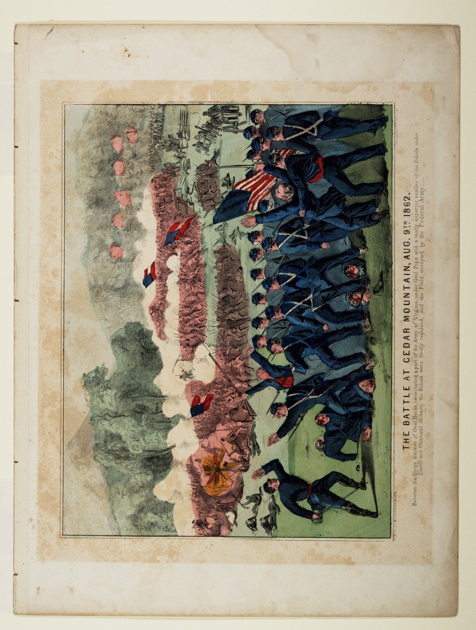 Sedir Dağı Savaşı, 9 Ağustos 1862 by N. and Ives, J.M. Currier